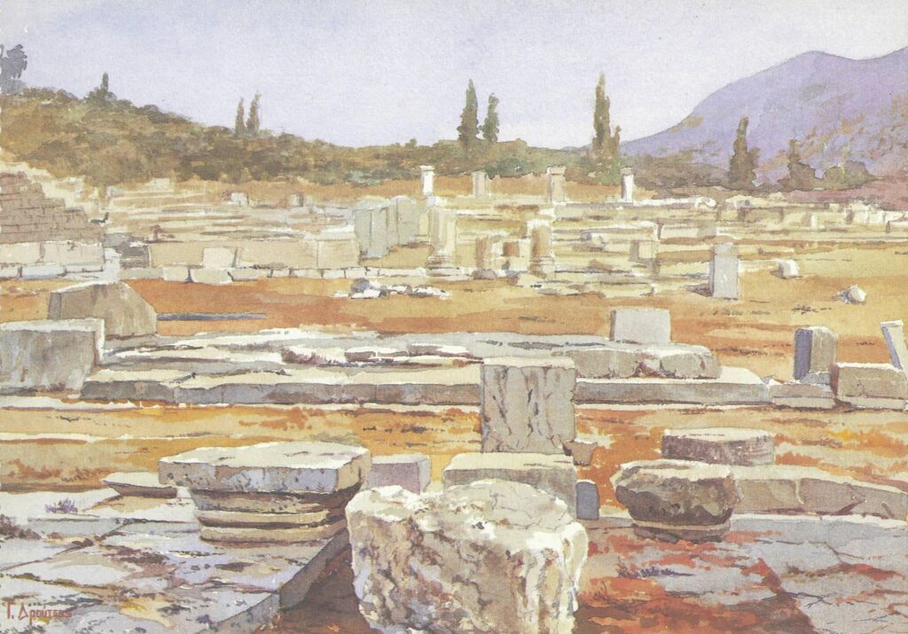 Αρχαία Μεσσήνη, ο αναληματικός τοίχος της Αγοράς